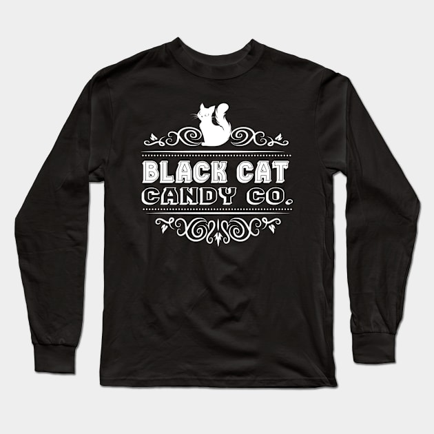 Black cat candy co. Long Sleeve T-Shirt by Peach Lily Rainbow